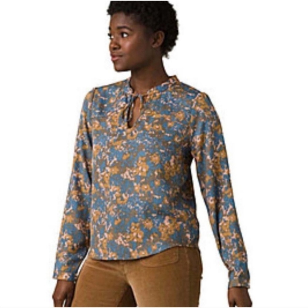 Prana Wild At Heart top Danish blue wildflower xsmall
